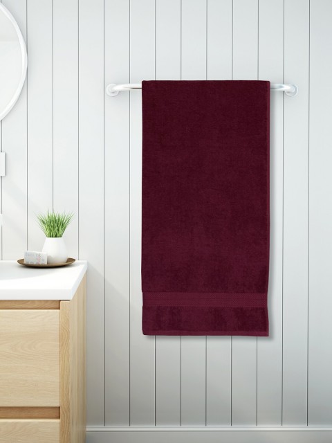 

SPACES Red Cotton Soft Feel High Absorbency Bath Towel