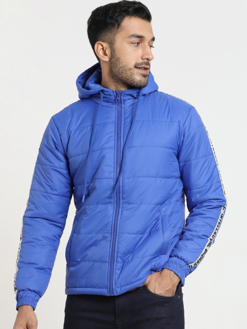 

Bewakoof Men Blue Padded Jacket