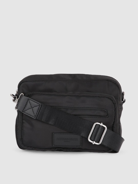 

Accessorize Black Structured Cali Sling Bag