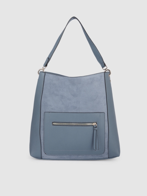 

Accessorize Blue Structured Luna Hobo Bag