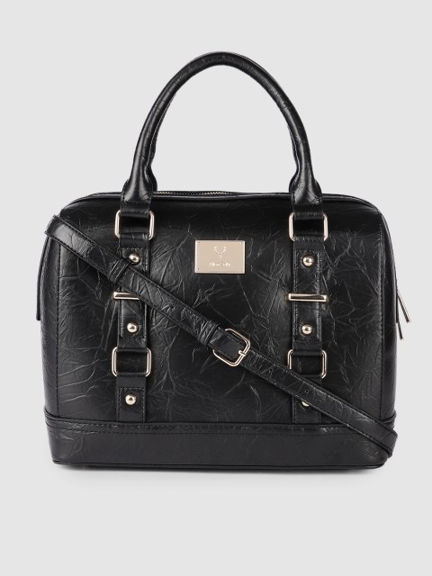 

Allen Solly Black Solid Handheld Bag
