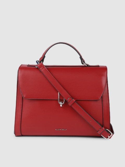 

Allen Solly Red PU Structured Satchel