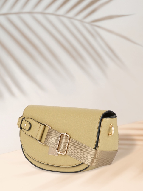 

Allen Solly Khaki PU Half Moon Sling Bag