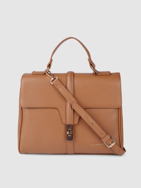 

Allen Solly Beige Solid Satchel