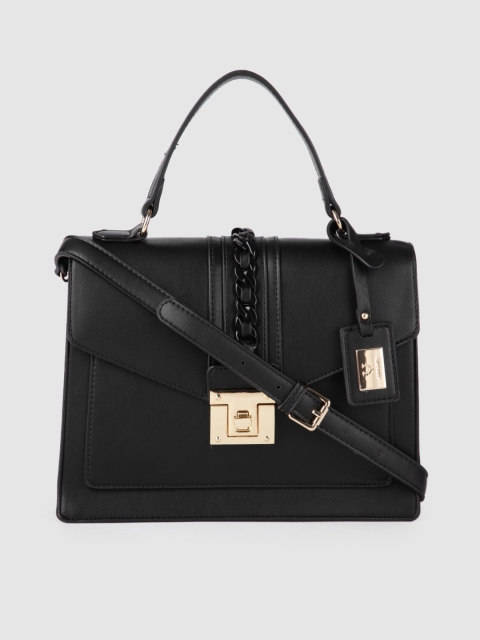 

Allen Solly Black Solid Satchel