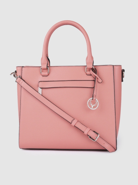 

Allen Solly Pink Solid Handheld Bag