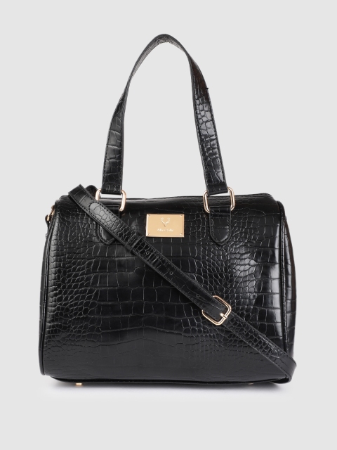

Allen Solly Black PU Swagger Shoulder Bag