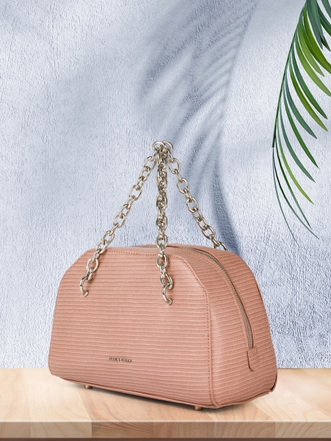 

Allen Solly Pink Textured Handheld Bag