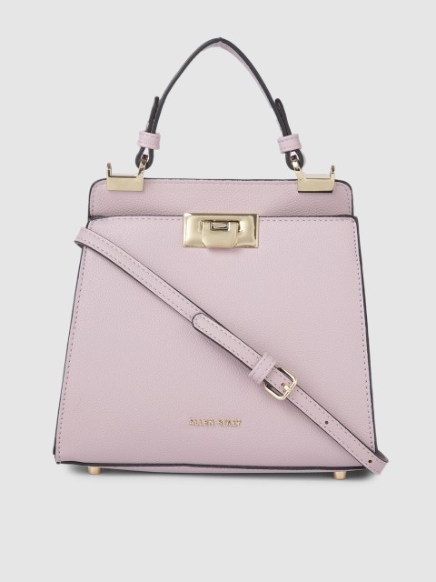 

Allen Solly Light Purple Solid Handheld Bag