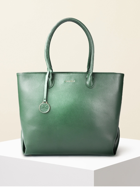

Allen Solly Green PU Structured Shoulder Bag