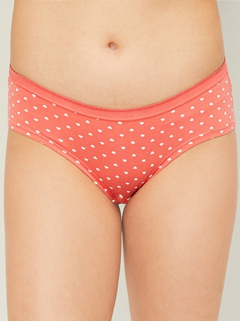 

Ginger by Lifestyle Women Orange & Grey Printed Basic Brief 8903735247813