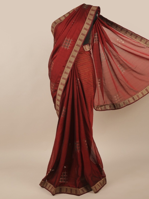

Pothys Brown & Beige Printed Saree