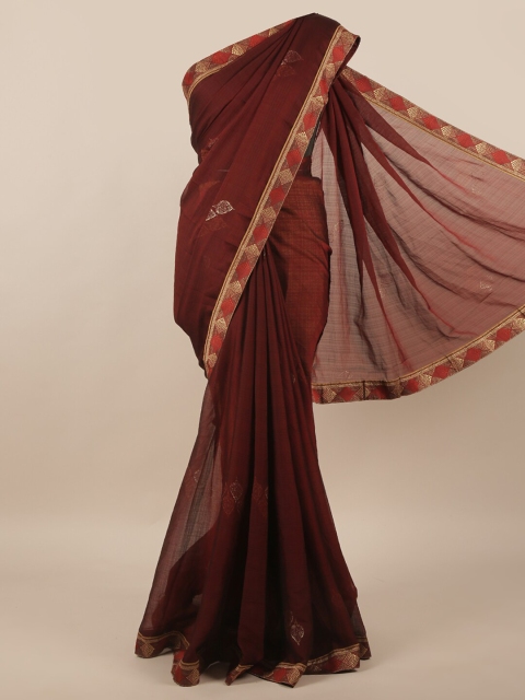 

Pothys Brown & Beige Woven Design Saree