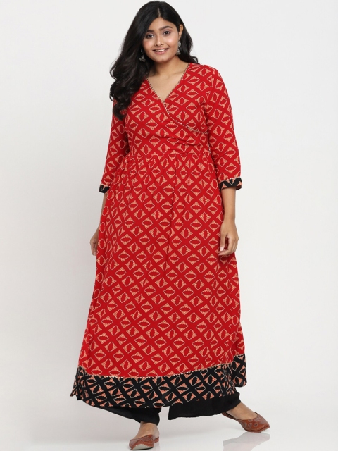 

Bewakoof Red Floral Maxi Dress