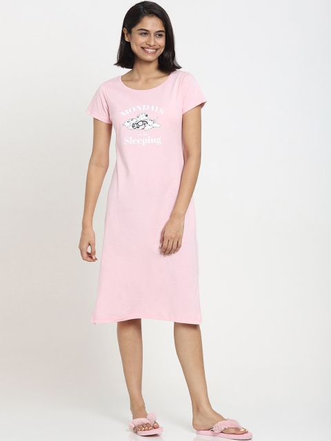 

Bewakoof Pink T-shirt Dress