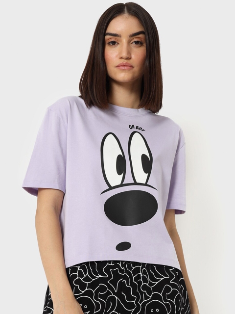 

Bewakoof Purple Regular Top