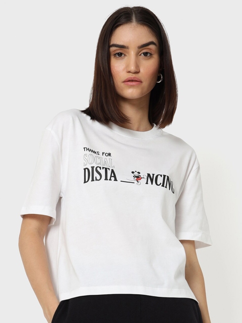 

Bewakoof White Regular Top