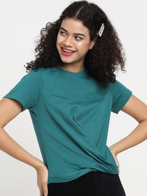 

Bewakoof Green Regular Fit Top