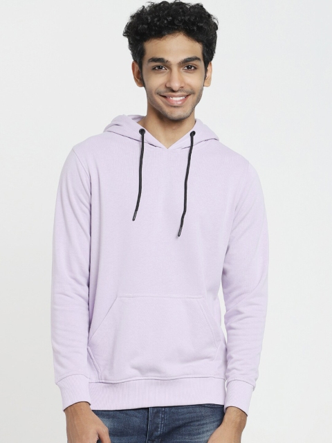 

Bewakoof Men Purple Hooded Sweatshirt