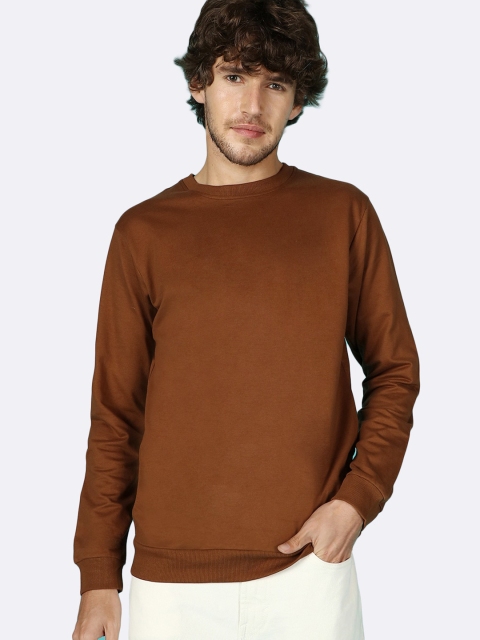 

Bewakoof Men Brown Sweatshirt