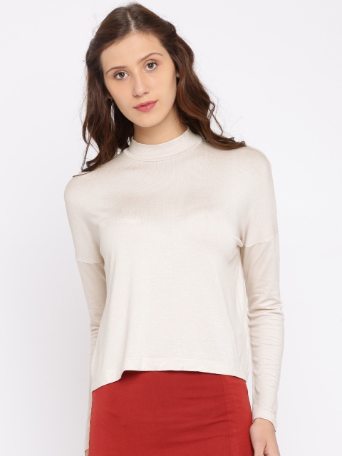 

FOREVER 21 Women Peach-Coloured Top