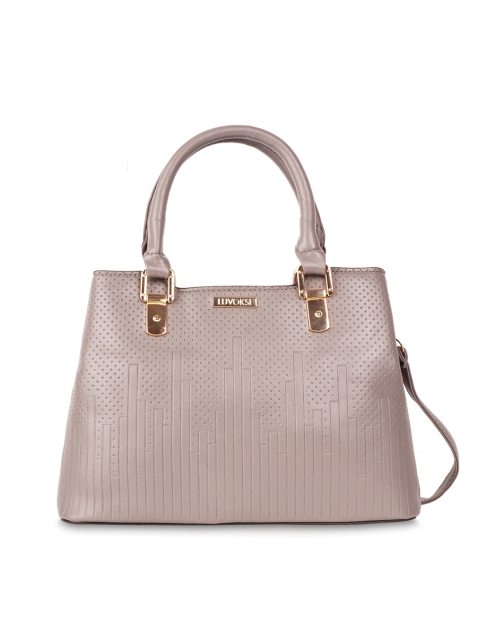 

Luvoksi Grey Textured Structured Handheld Bag