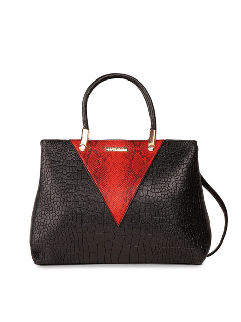 

Luvoksi Red Textured Structured Handheld Bag