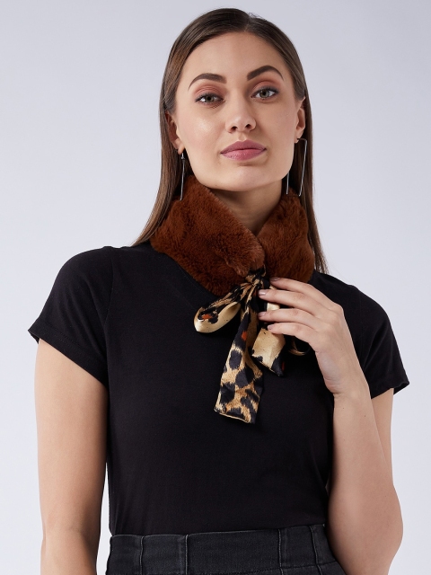 

InWeave Women Rust & Gold-Toned Fur Neckpiece