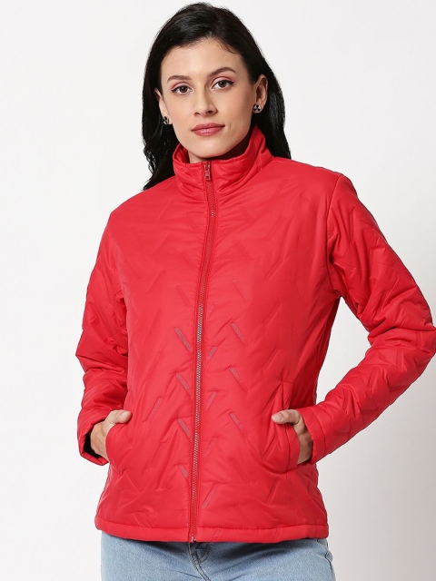 

Bewakoof Women Red Padded Jacket