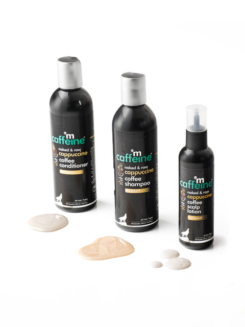 

MCaffeine Complete Dandruff Care Routine - Cappuccino Scalp Lotion - Shampoo & Conditioner, Coffee brown