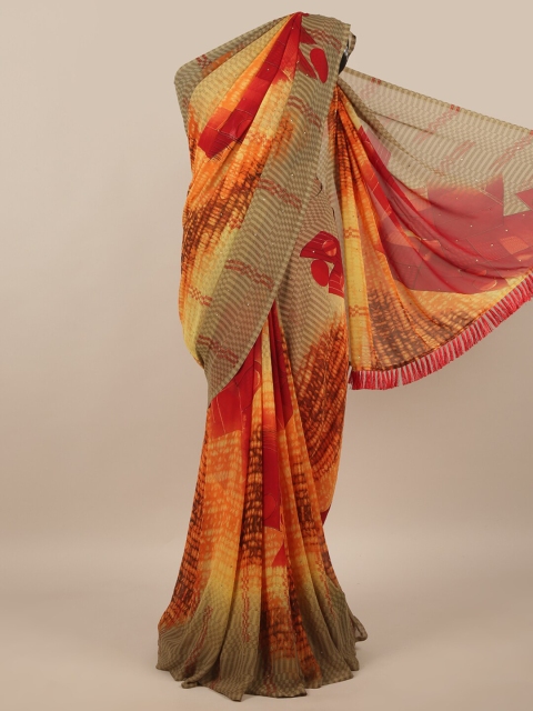 

Pothys Orange & Grey Saree