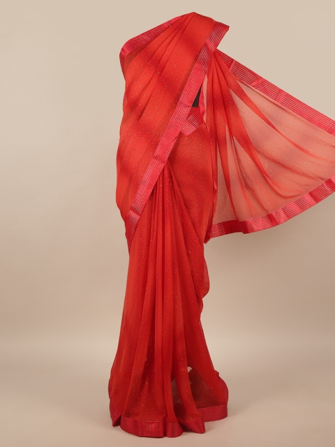 

Pothys Red Zari Saree