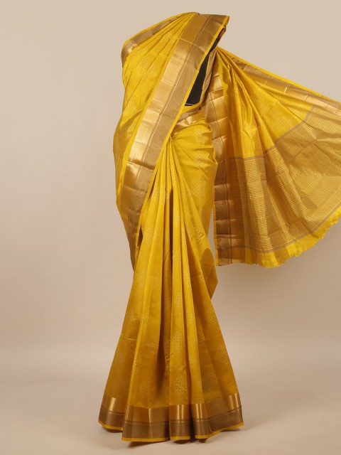 

Pothys Women Mustard Jute Silk Saree