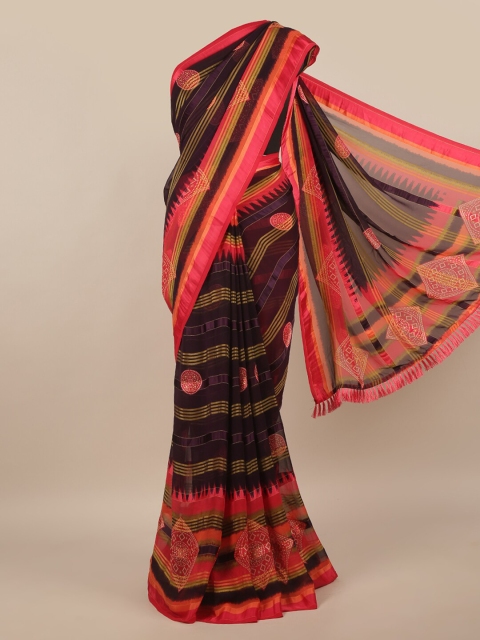 

Pothys Multicoloured Floral Printed Saree, Multi