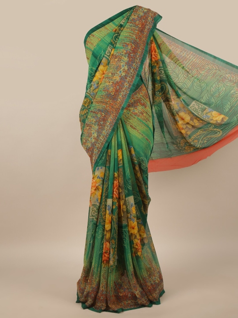 

Pothys Multicoloured Floral Printed Saree, Multi