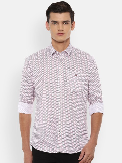 

Louis Philippe Sport Men White Slim Fit Opaque Striped Casual Shirt