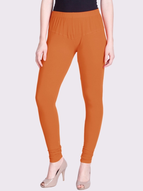 

LYRA Women Brown Solid Churidar-Length Leggings