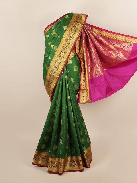 

Pothys Green & Pink Woven Design Zari Art Silk Saree