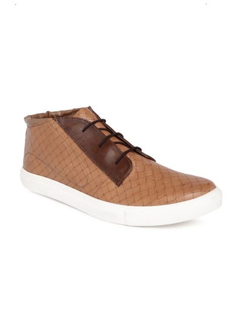 

Knotty Derby Men Patterned Mid-Top Sneakers, Tan