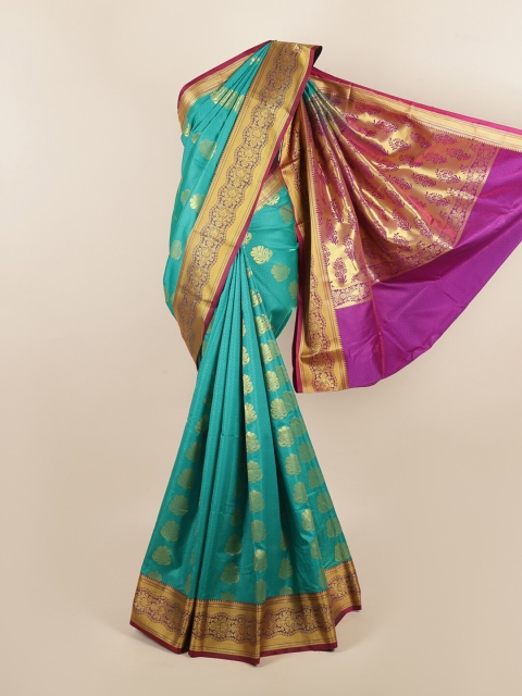 

Pothys Blue & Purple Woven Design Art Silk Saree