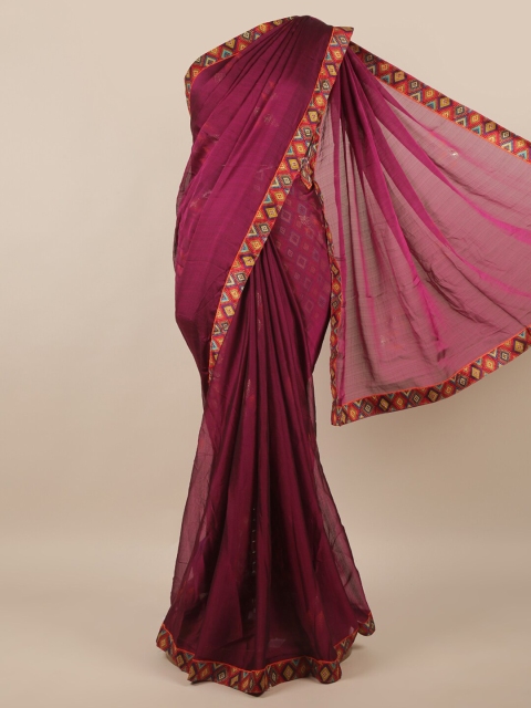 

Pothys Violet & Orange Saree
