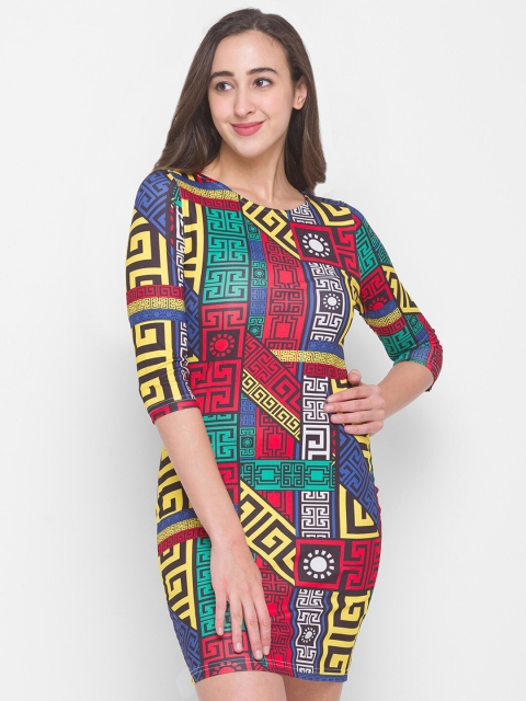 

LYKKEIN Multicoloured Sheath Dress, Multi