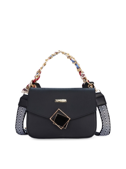 

Luvoksi Black PU Structured Handheld Bag