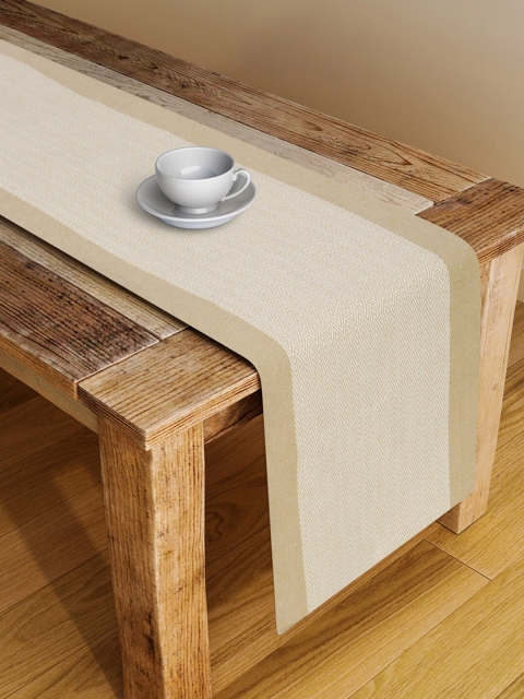 

Fabindia Beige Solid Pure Cotton Table Runners
