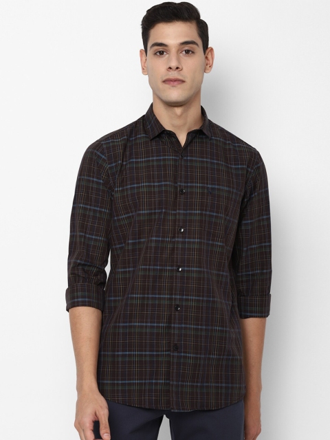 

Allen Solly Men Black Tartan Checks Opaque Checked Casual Shirt