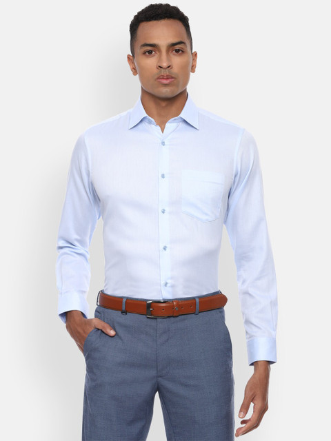 

Van Heusen Men Blue Opaque Formal Shirt