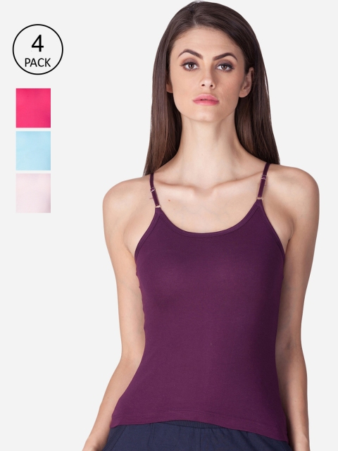 

Lux Cozi Pack of 4 Women Camisole, Assorted