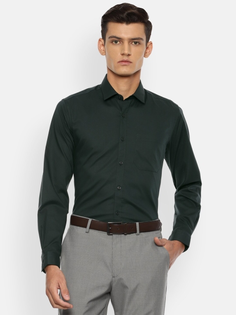 

Louis Philippe Men Green Slim Fit Opaque Formal Shirt