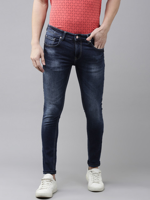 

SPYKAR Men Blue Super Skinny Fit Low-Rise Light Fade Stretchable Jeans