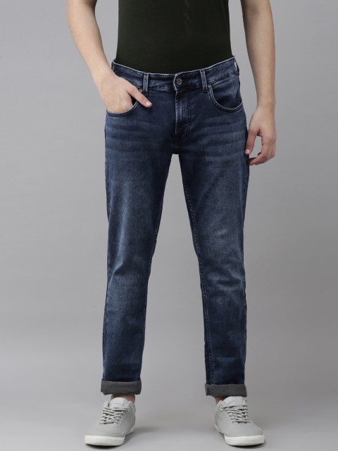 

SPYKAR Men Blue Mid Rise Rovers Regular Fit Clean Look Light Fade Jeans